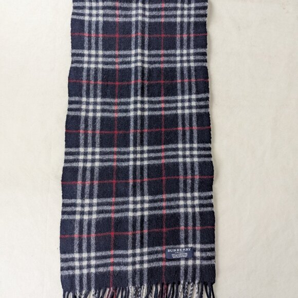 Burberry Lambswool Nova Check Scarf Blue | Unisex | Iconic Style | Must Grab - Picture 2 of 6